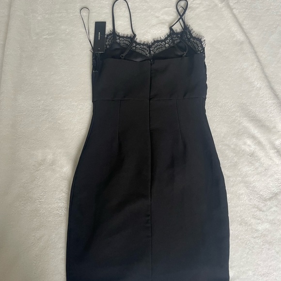 Lulu's Elegant Black Dress with Lace Detail - Picture 5 of 8